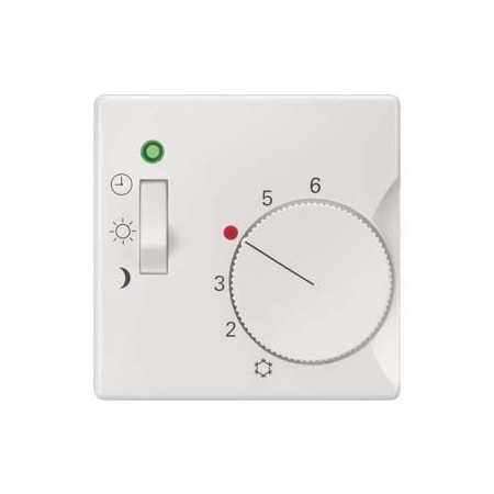 Siemens DELTA i-system titanium white Room temperature controller cover 3-position switch 5TC9223