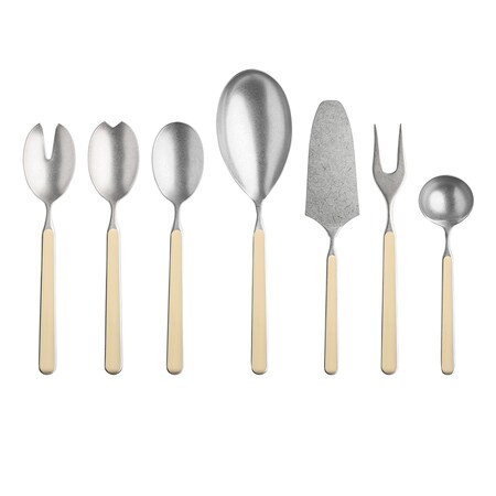 Mepra Fantasia Pewter Serving Set - 7 Pieces - Sesame 10D62207P