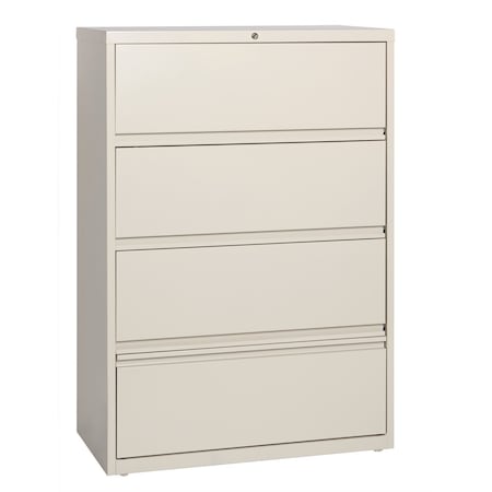 Hirsh 36" W 5 Drawer File Cabinet, Putty, Letter 17898