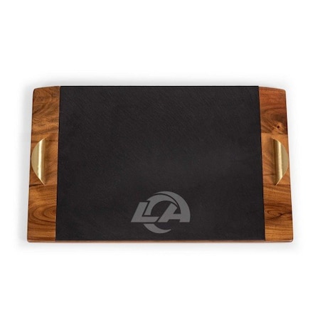 Picnic Time Family Of Brands NFL Los Angeles Rams - Covina Acacia and Slate Serving Tray 957-07-512-333-2