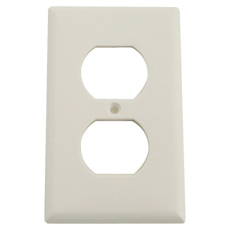 Eaton Wiring Devices Receptacle Wallplate, 412 in L, 234 in W, 1 Gang, Thermoset, White, HighGloss 2132W-BOX