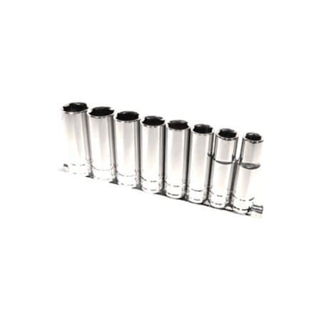 K-Tool International SAE Deep Socket Set, 1/2"Dr, 6Pt, 8 pcs. KTI-23200