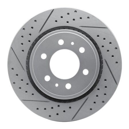 Dynamic Friction Co DFC Geoperformance Rotor - Drilled and Slotted 830-54204L