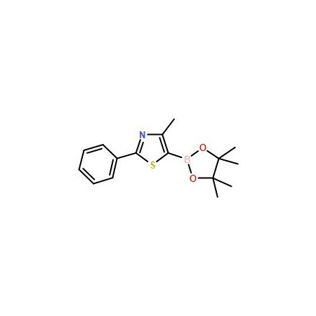Ak Scientific 4-Methyl-2-phenyl-5-(4, 4, 5, 5-tetramethyl-1, 3, 2-dioxaborolan-2-yl)-1, 3-thiazole (250mg), CAS 690632- Y9830-250mg