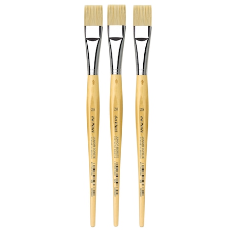 Da Vinci JUNIOR BORSTE Synthetic Student Brush, Synthetic, Tempera, Flat, Series 329, Size 20, 3PK VA-329_20