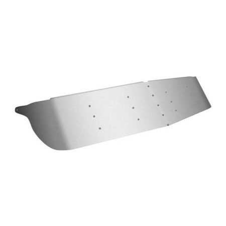 Replacement For Kenworth W900B Aerocab Year 2002 14 In Stainless Steel Gangster Drop Visor