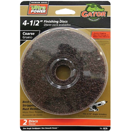 Gator Blade 4-1/2'' Coarse Fiber Disc, 2PK 3876
