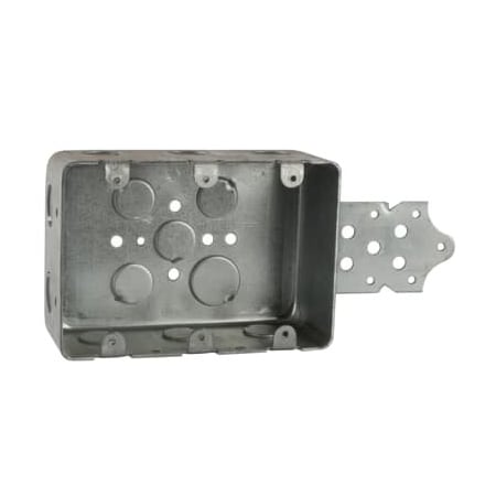 Abb 3G4DB 1/2 in. Galvanized Steel 3-Gang Device Box 5-13/16" x 4" x 2-1/8" 44.3 cubic in. 3G4DB1/2