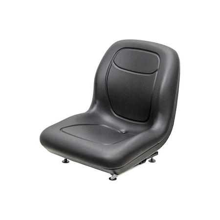 Uni Pro 128 Bucket Seat, With Slide Rails, Black Vinyl 8643