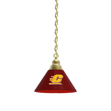 Holland Bar Stool Co Central Michigan Pendant Light, Brass Fixture BL1BRCenMic