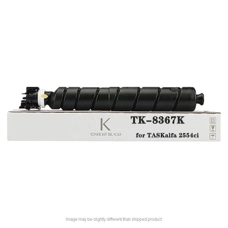 Kyocera Replacement 1T02YP0US0, BLACK Compatible Toner, 25,000 page yield 1T02YP0US0 TK8367K