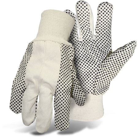 Boss Boss Men's Indoor/Outdoor Dotted Work Gloves White L 1 pair B61112-L