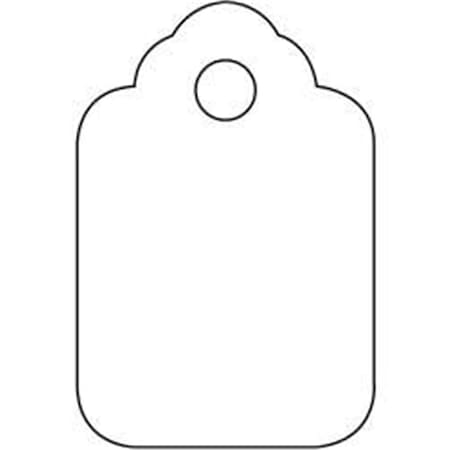 Officespace 1.12 x 1.75 in. White Merchandise Tags, 1000PK OF3352967