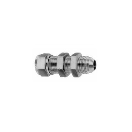 Gyrolok Bulkhead Union, AN: BUAN 3/8in x 3/8in 316SS Construction 6BUAN6316