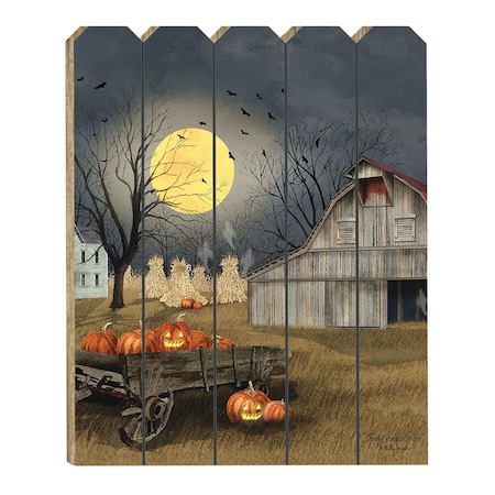 Homeroots Spooky Harvest Moon 1 Unframed Print Kitchen Wall Art 416040