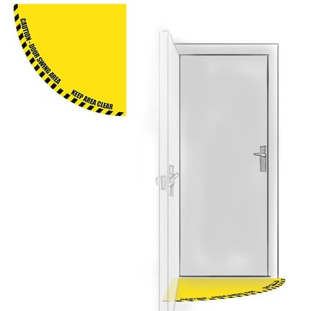 Creative Safety Supply Door Swing Area: Half-Swing, 28in Wide FS40002-28