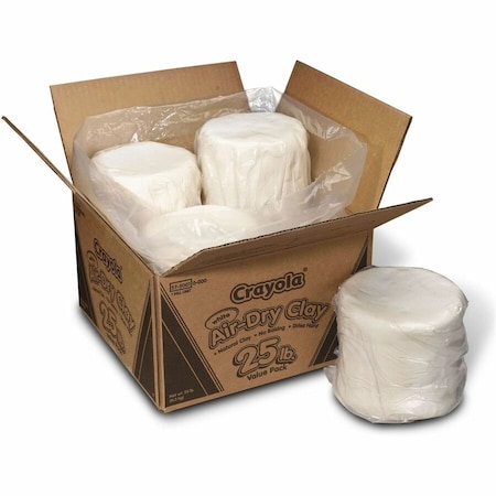 Crayola Air-Dry Clay Value Pack, White, 25 lb 57-5001