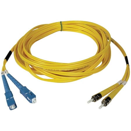 Tripp Lite Fiber Optic Cable, Dplx, SMF, 8.3, SC/ST, 2m N354-02M