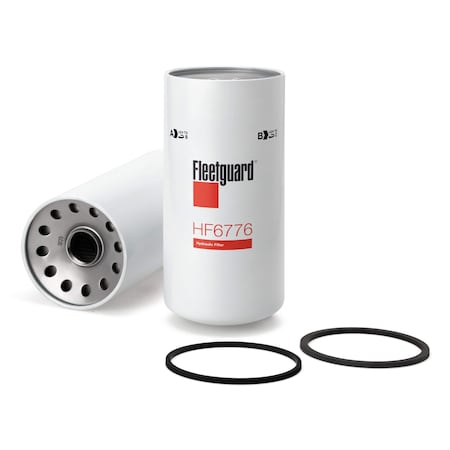 Fleetguard Hydraulic Filter, 10.6875 in, Spin-On HF6776