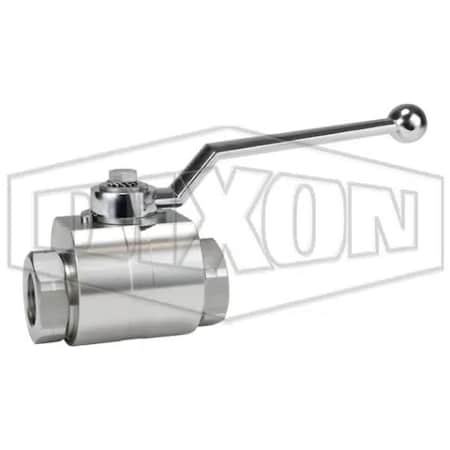 Dixon HPBV Full Bore High Pressure Ball Valve, FNPT End Style, 316 SSss Steel Body, FKM/FPM/POM Softg HPBV34SS
