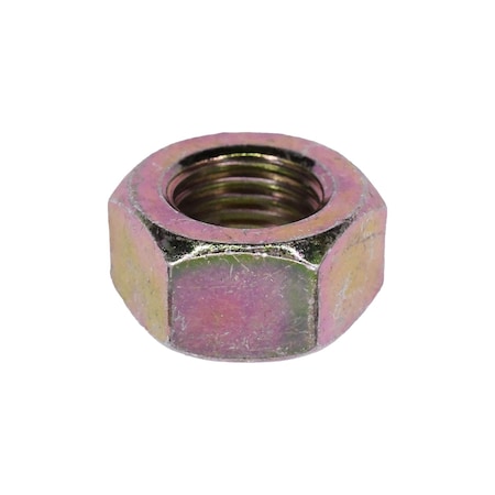 Auveco Grade 8 Hex Nut 7/16in-20 Zinc Yellow, 50PK 15652