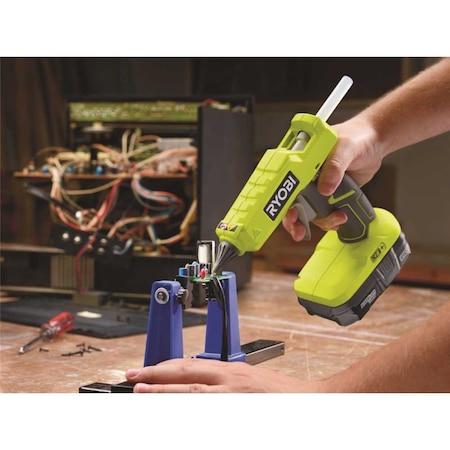 Ryobi 18-Volt ONE+ Cordless Full Size Glue Gun Tool-Only with 3 General Purpose Glue Sticks P305