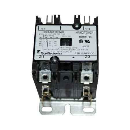 Carrier FACTORY AUTHORIZED PARTS CONTACTOR 2 POLE 40FLA 24V 50/60HZ HN52TD024