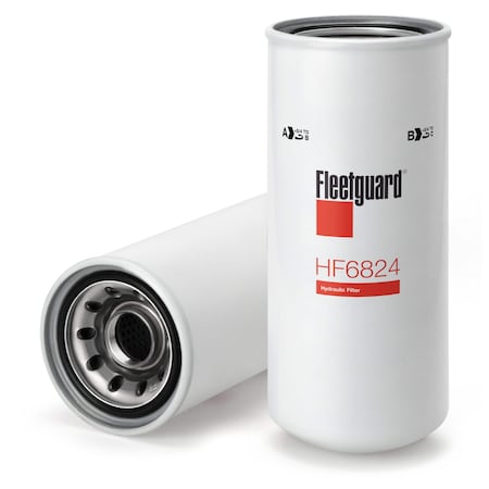 Fleetguard Hydraulic Filter, 11.8125 in, Spin-On HF6824