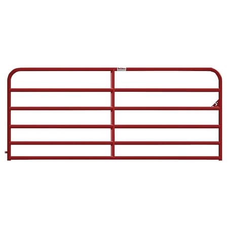 Behlen Country HeavyDuty Gate, 144 in W Gate, 50 in H Gate, 16 ga Frame TubeChannel, Steel Frame, Red 40120121