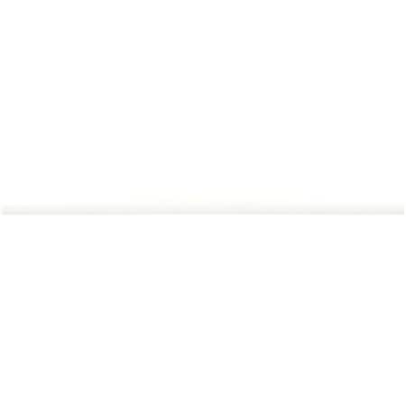 Apollo Tile Arte 0.47 in. x 7.87 in. Matte White Ceramic Pencil Tile Trims 0.3 sq. ft./case, 10PK RID88WHTPENM