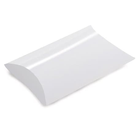 Nashville Wraps White Pillow Favor Boxes, Large 6.5x5.5x1.5, 12PK 11382