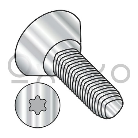 Oxoxo 8-32X3/8 6 Lobe Flat U/C Taptite Alternative Thread Roll Full Thred 18 8 SS Passivate Wax, 5000PK 545060