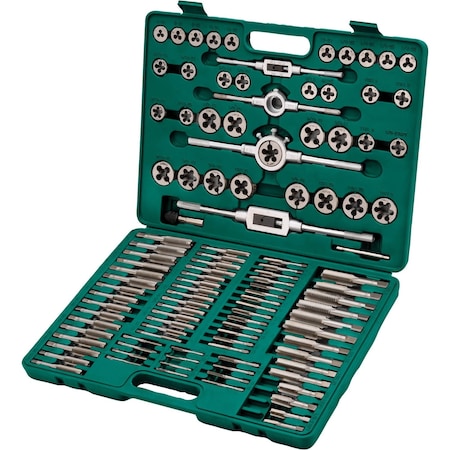 Grizzly Precision 110-Pc. SAE/Metric Combination Tap & Die Set T34080