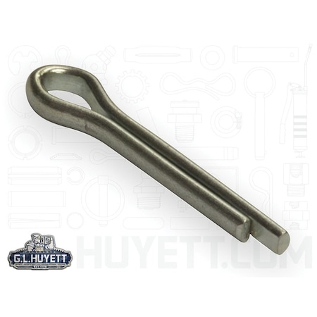 Huyett Cotter Pin, Zinc Plated Carbon Steel, 0.109 in Dia x 0.625 in Effective Length CP-109-0625