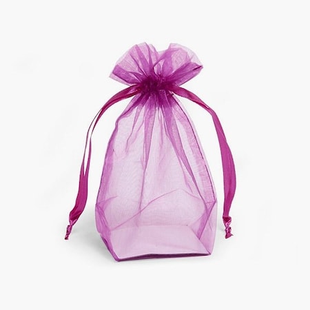 Nashville Wraps Violet Square Gusseted Sheer Bag, 2.25x2.25x6, 10PK GHB226VI
