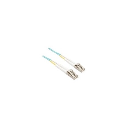 Unc Group 20 Meter Om3 10 Gig Fiber Optic Cable, Aqua, Pvc Jacket 50/125 Micron FJ5GLCLC-20M