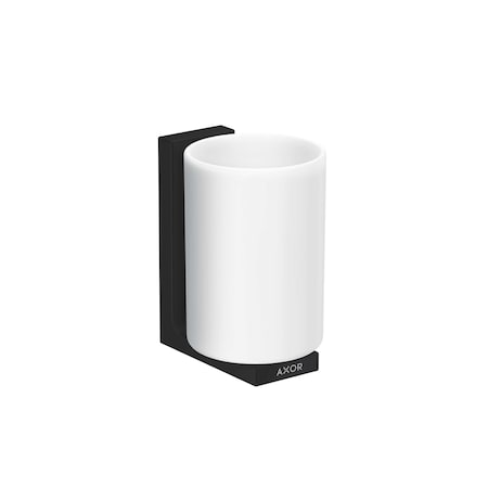 Axor Universal Rectangular Toothbrush tumbler in Matte Black 42604670