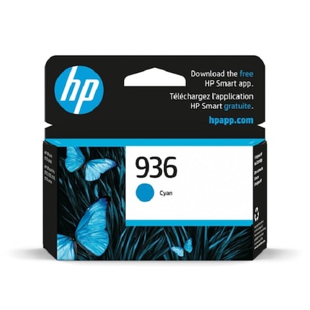 Hp 936 (4S6U9LN) OfficeJet Pro 9100, 9700 Series Cyan Original Ink Cartridge (800 Yield) 4S6U9LN