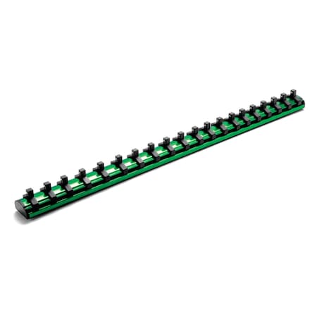 Performance Tool 1/4 in. Dr. Magnetic Socket Rail, Rare Earth Magnets, Ball Bearings, Foam W36003