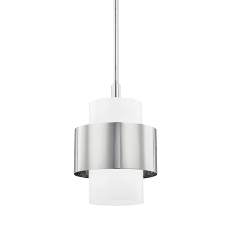 Hudson Valley Lighting Corinth 1 Light Pendant 11 In. Polished Nickel 8611-PN