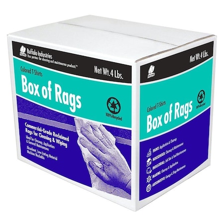 Buffalo Recycled Rag, Assorted, 4 lb 10080