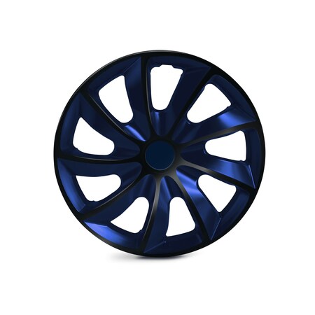 Altertrim 14 in Univ Hubcaps for steel whls, Snap-On, (Blk & Blue Lacq), 4PK CHB-5084-BBB-14