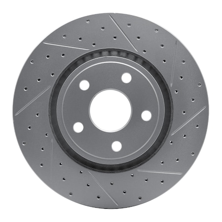 Dynamic Friction Co DFC Geoperformance Rotor - Drilled and Slotted 830-42007R