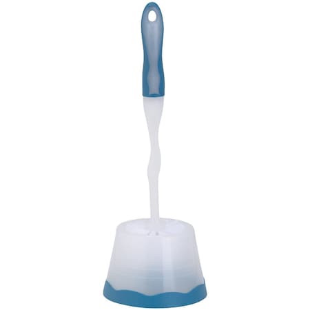 Unbranded 21'' Polypropylene Bristle Toilet Bowl Brush Set With Caddy 616211
