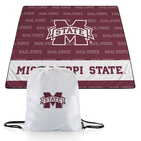 Picnic Time Family Of Brands NCAA Mississippi State Bulldogs Impresa Picnic Blanket - Lightweight Beach Blanket 819-01-999-386-0