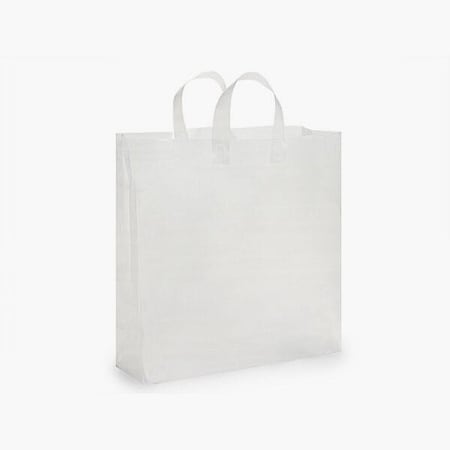 Nashville Wraps Clear Frosted Plastic Gift Bags, Queen 16x6x16, 3 mil, 25PK 25QFRP