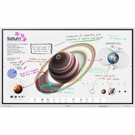 Samsung 75'' All-in-One Digital Flipchart Collaborative Display 3840x2160 WM75B