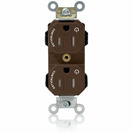 Leviton Straight Blade Receptacle, 5-15R, 15 A, 125V AC, Self-Grounded MT562-2S