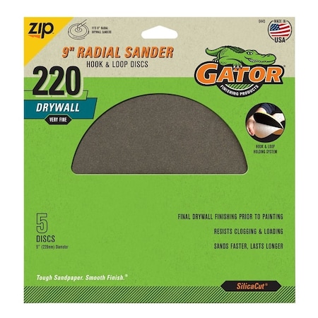 Gator DISC SANDING SILI CAB 150G 9IN 6445GA