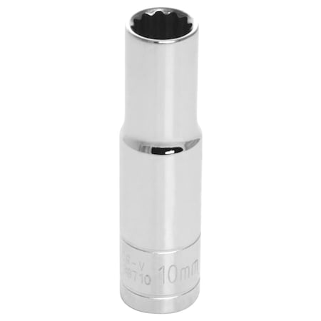 Performance Tool 3/8 In Dr. 12 Pt Deep Socket 10Mm Socket 12Pt Dp, W38710 W38710